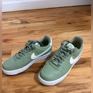 Nike Olive and White Athletic Shoes